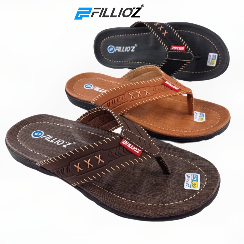 Sandal Cowok / Sandal Pria / Sandal Laki- laki Kulit Distri Original Fillioz WILLIAM