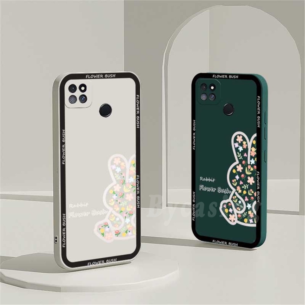 Casing Silikon Huawei Y6P Y7A Nova 5T Nova 3i Nova 7i Y6 Pro Y7 Pro 2019 Y9S P30 Lite Motif Kelinci Bunga