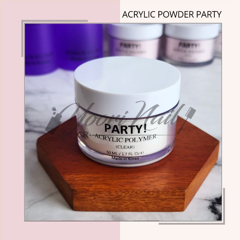 PARTY Acrylic powder bubuk acrylic bubuk 3d party halal acrylic polymer