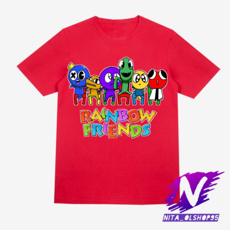 baju anak kaos anak rainbow friends Roblox game rainbow friends