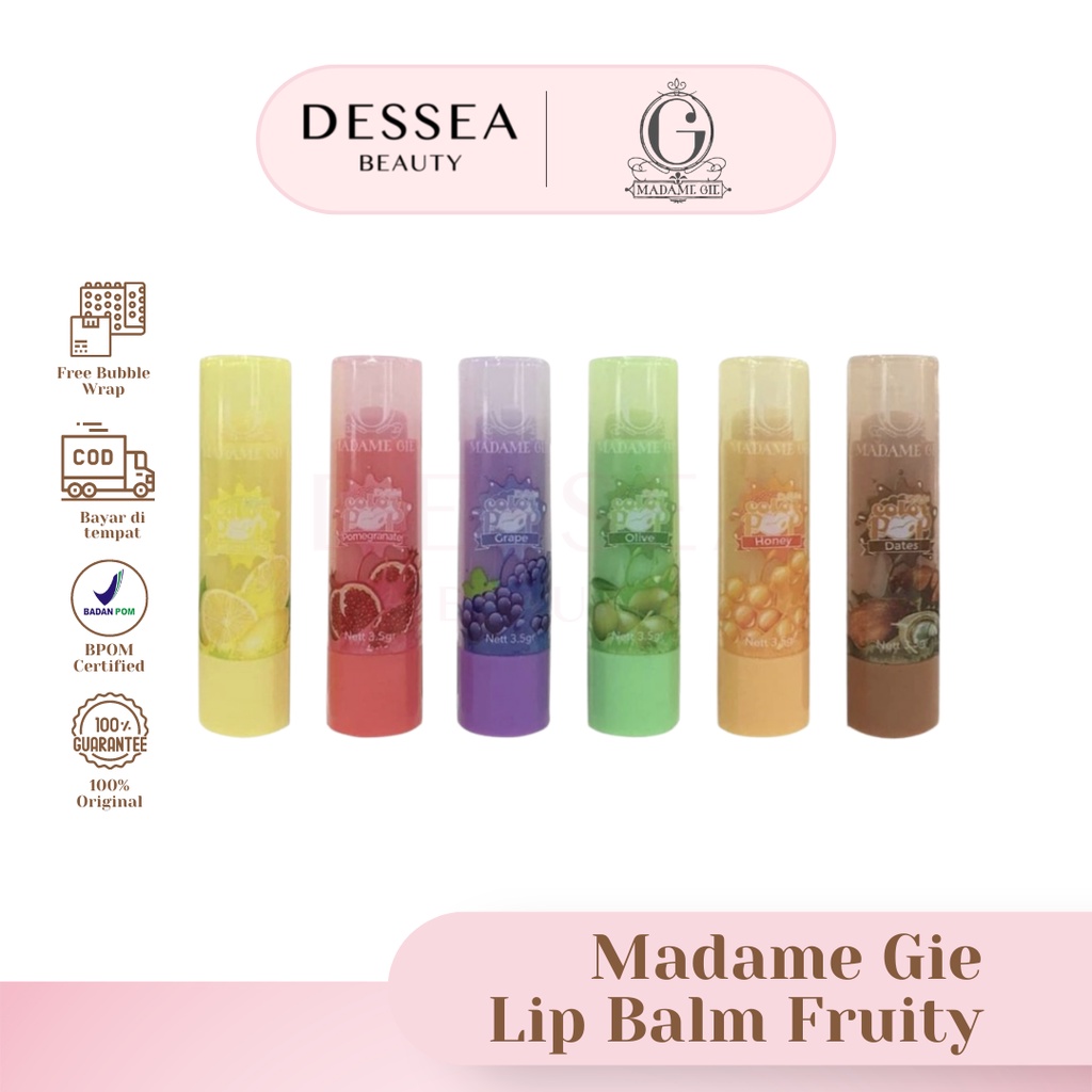 Jual Bpom Madame Gie Lip Balm Fruity Gr Bisa Cod Shopee Indonesia