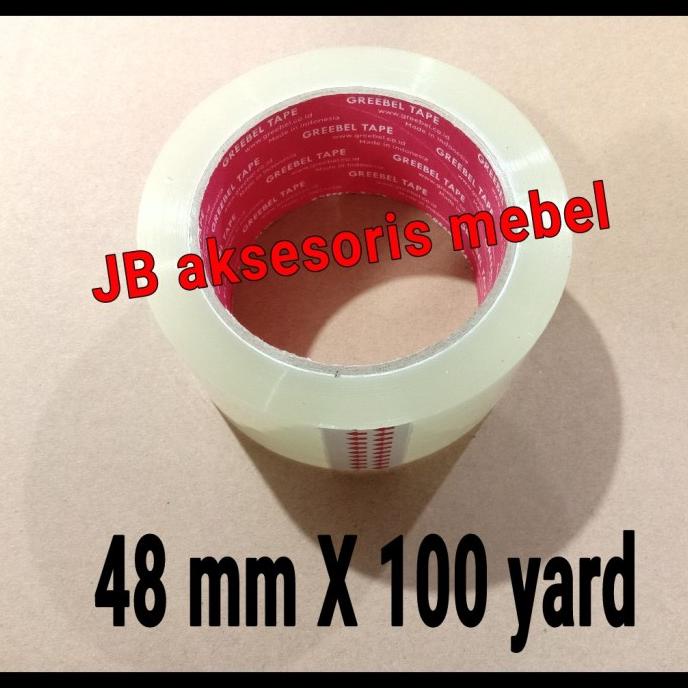 

@#@#@#] LAKBAN BENING 45 mm X 90 yard GREEBEL / ISOLASI SOLASI BESAR PUTIH
