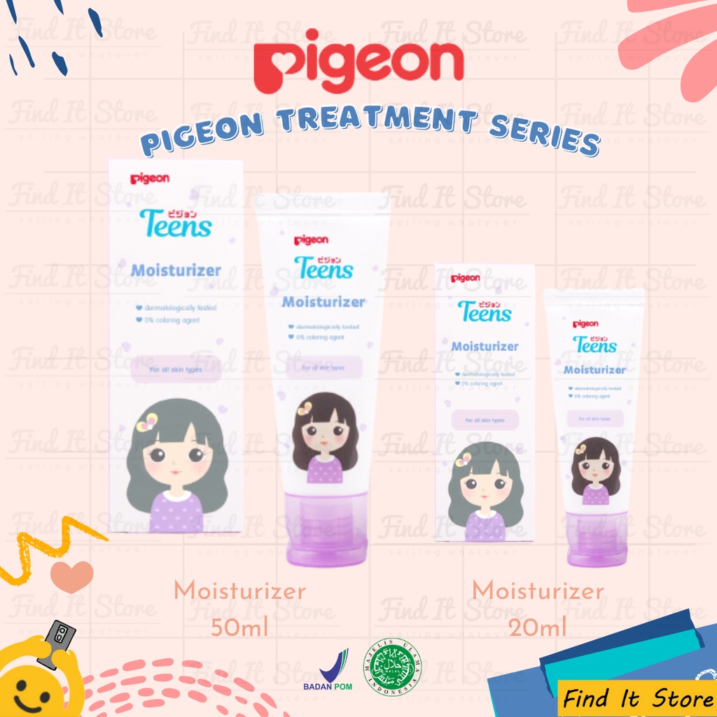 Pigeon Teens Treatment Series | Facial Foam | Moisturizer | Face Powder | BPOM