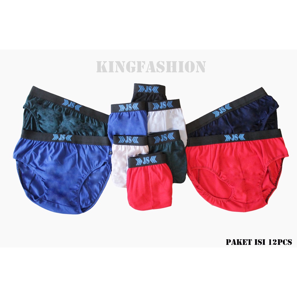 celana dalam pria 1 lusin Kingfashion Celana Dalam Jumbo Pria Dewasa Paket 12pcs Terlaris