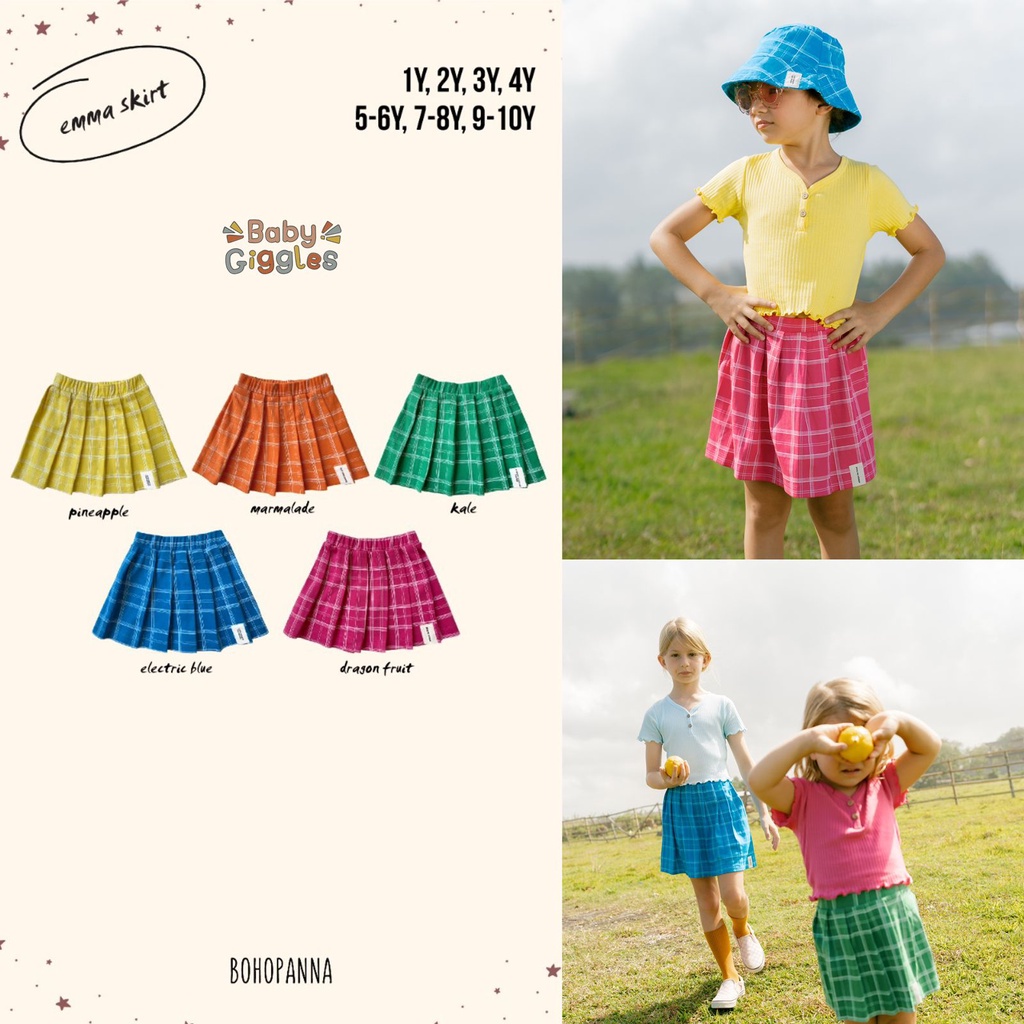 Bohopanna - Emma Skirt / Rok Anak Perempuan