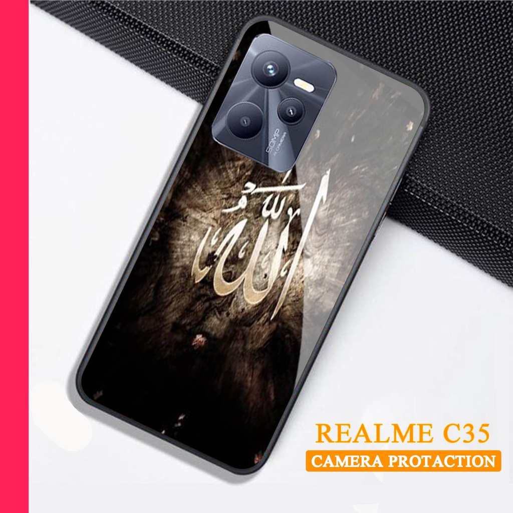 Softcase Glass Kaca REALME C35 - Case Handphone REALME C35 [T14]