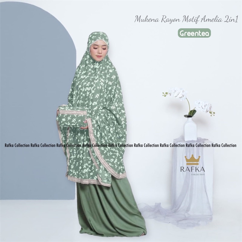 MUKENA DEWASA RAYON 2IN1 MOTIF AMELIA