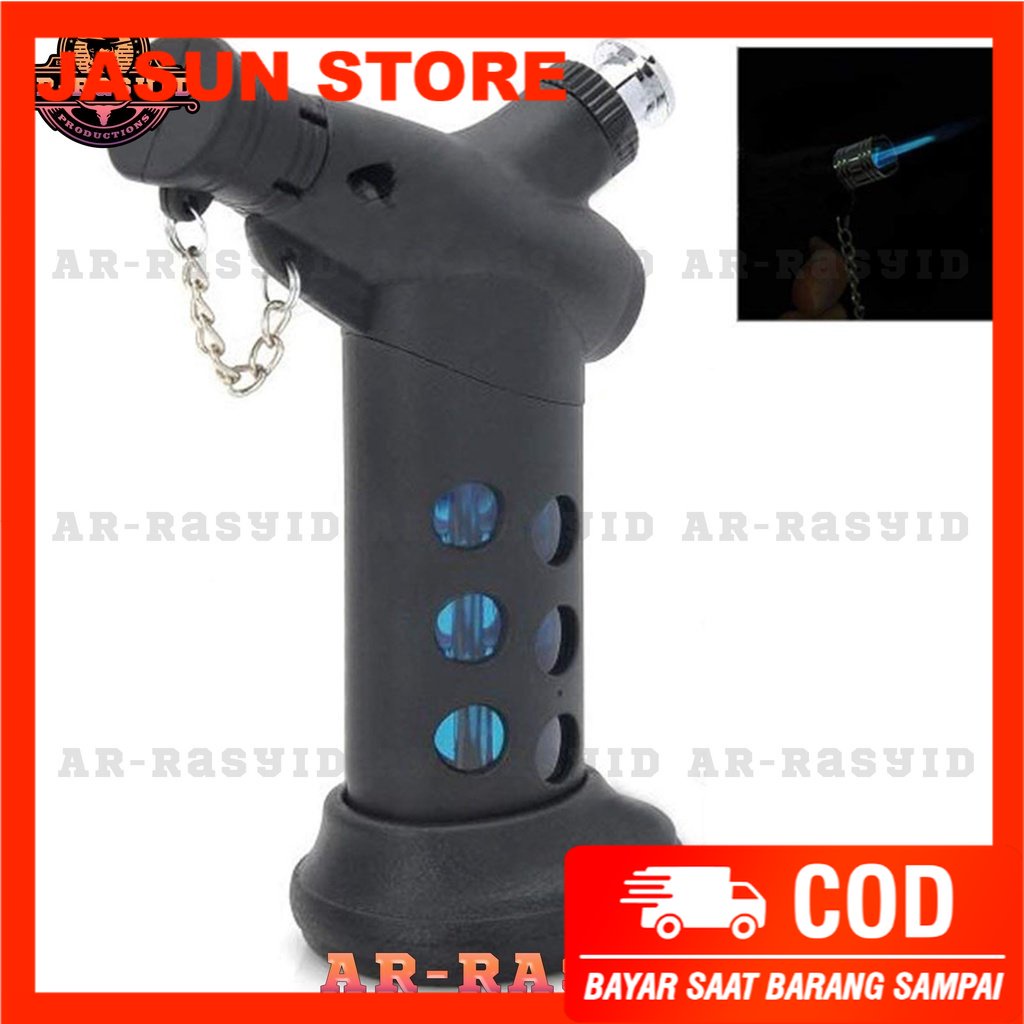 Bisa COD! Korek Api Las Gas Pocket Torch Meng Hu Smoking Set 3605