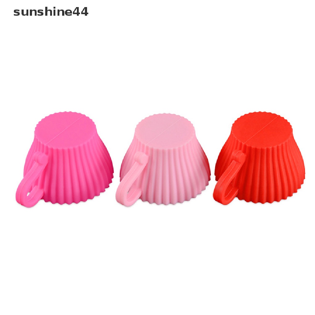 Sunshine 1pc Cetakan Cupcake / Muffin Bentuk Cangkir Teh Bahan Silikon