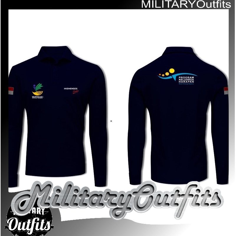 KAOS POLO TSHIRT KEMENSOS (KEMENTERIAN SOSIAL REPUBLIK INDONESIA) TKSK/PKH BISA SATUAN DAN RATUSAN