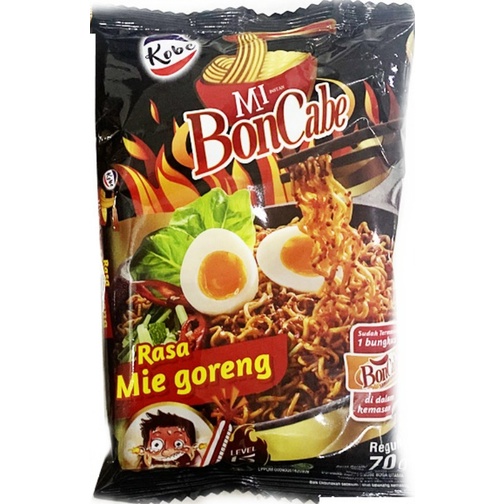 

TERBARU MI INSTAN BONCABE RAMEN PEDAS MIE GORENG LEVEL 15 30 65 GRAM INSTAN - MI GORENG LV 15