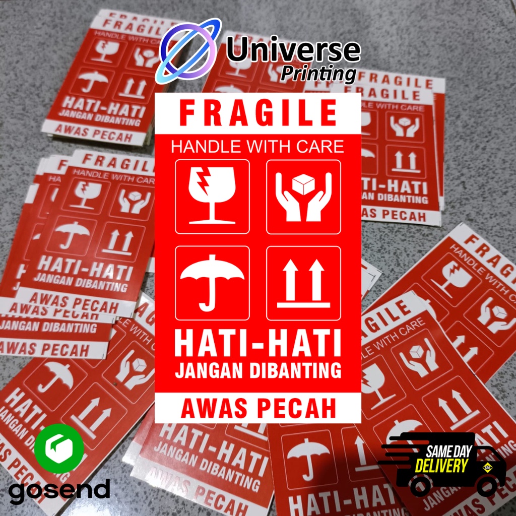 

Stiker FRAGILE Stiker AWAS PECAH