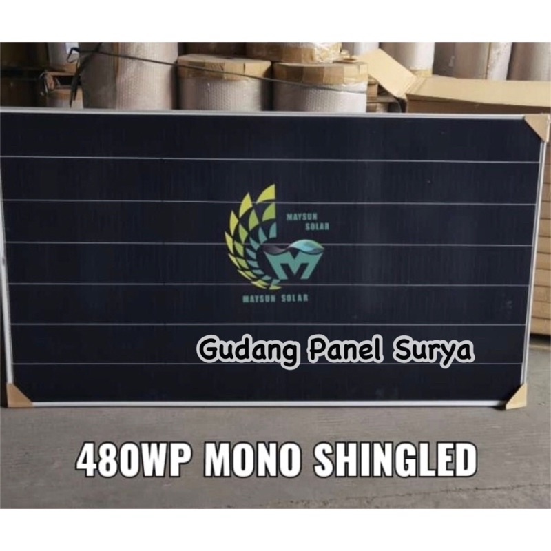 Solar Panel Surya Solarcell PV Maysun 480WP Mono Shingled