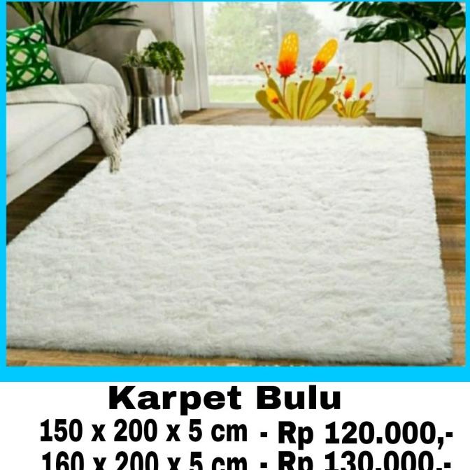 Karpet bulu rasfur, 150 x 200 cm