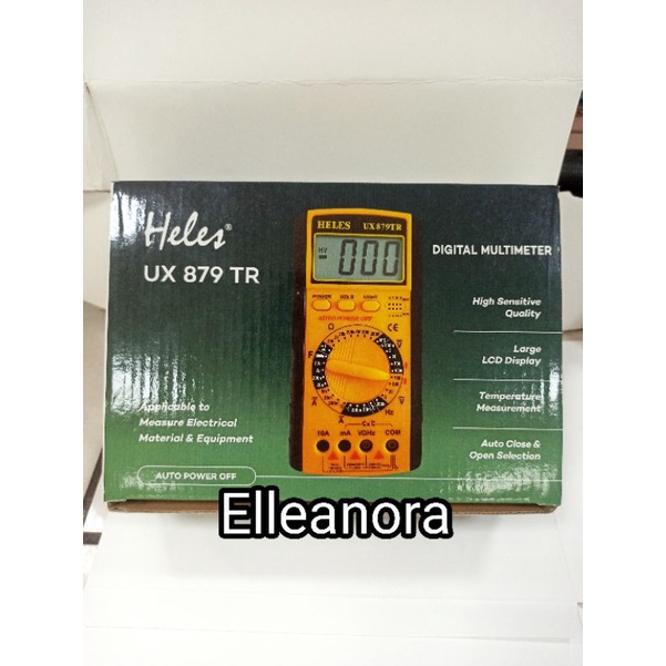 Multitester Multimeter Heles Digital UX-879TR Original