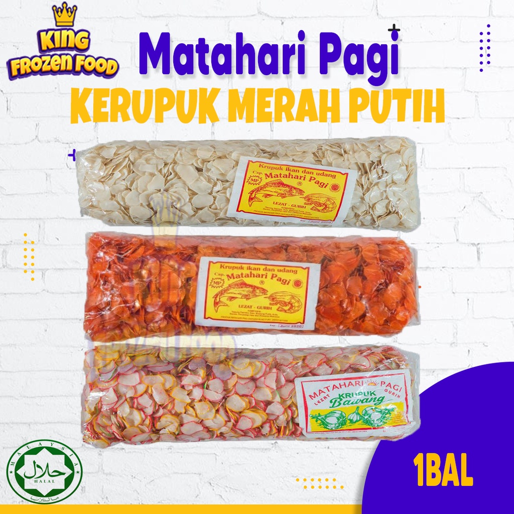 Kerupuk Matahari Pagi Merah,Putih,Warna-Warni 1Bal 4.7kg