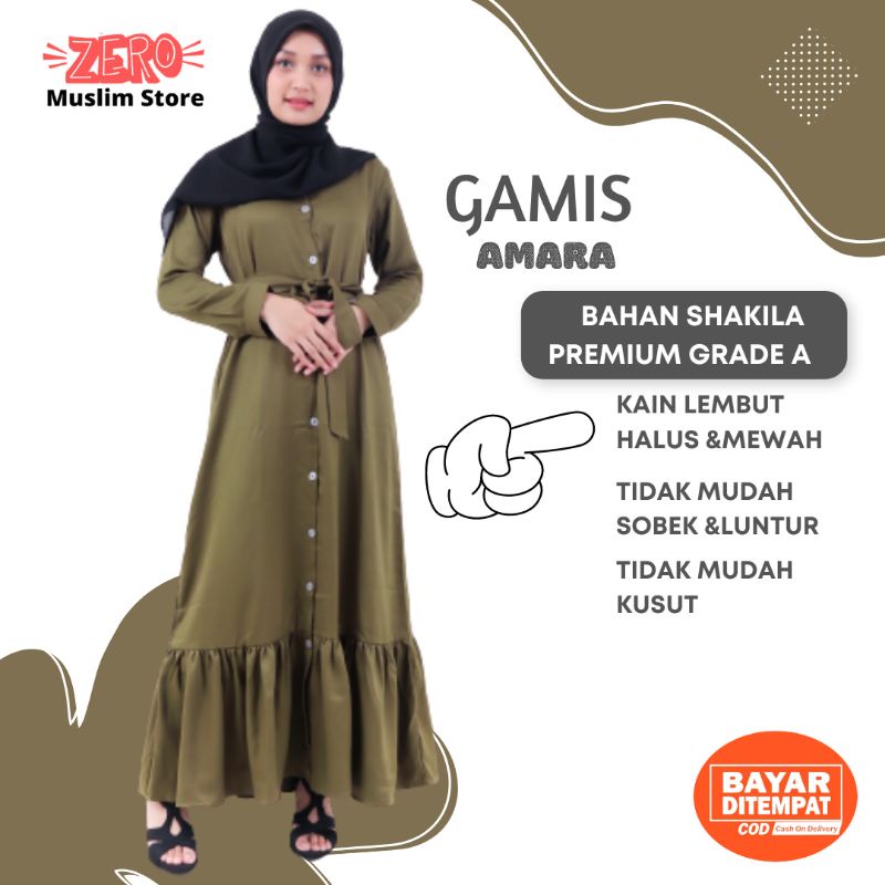 Baju Gamis Ibu Ibu Terbaru Polos Simple Gamis Muslim Premium Pakaian Wanita Muslim