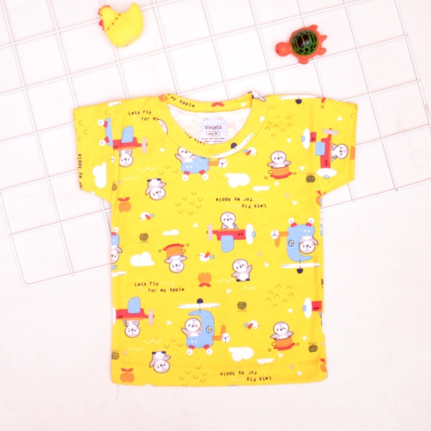 6 PCS KAOS OBLONG VINTATA FULL PRINT MOTIF TERBARU / KAOS BAYI VINATA