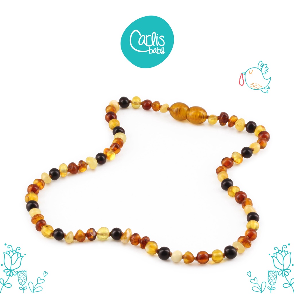 Kalung dan Gelang Amber Tumbuh Gigi Bayi XB43M By Carlis Baby