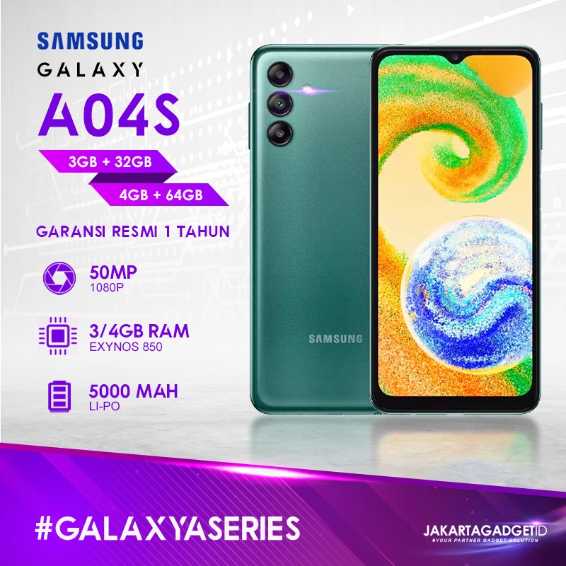 Samsung Galaxy A04s 4GB+64GB Garansi Resmi Samsung 1 Tahun