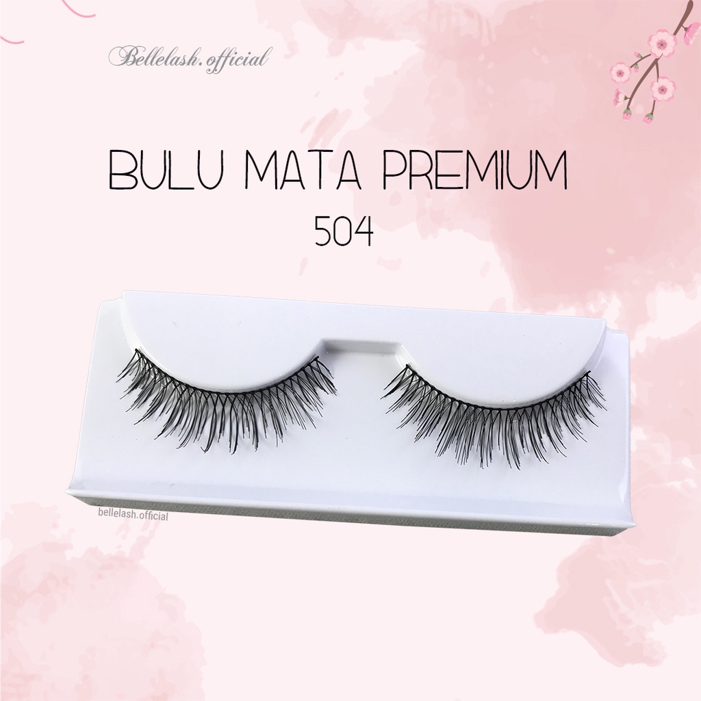 504 Bulu Mata Palsu Handmade Natural False Eyelash Eye Lashes Belle Eyelashes Premium Series