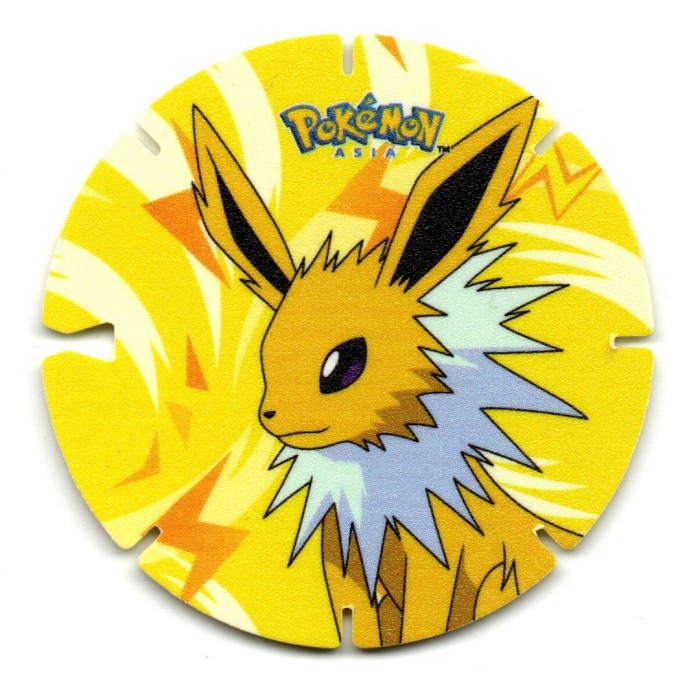 Koin Pokemon Tazos 24 Jolteon Chiki Balls