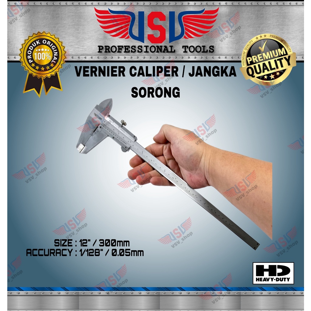 VSV Vernier Caliper 12&quot; Jangka Sorong 12 inchi Sigmat Sketmat 300mm