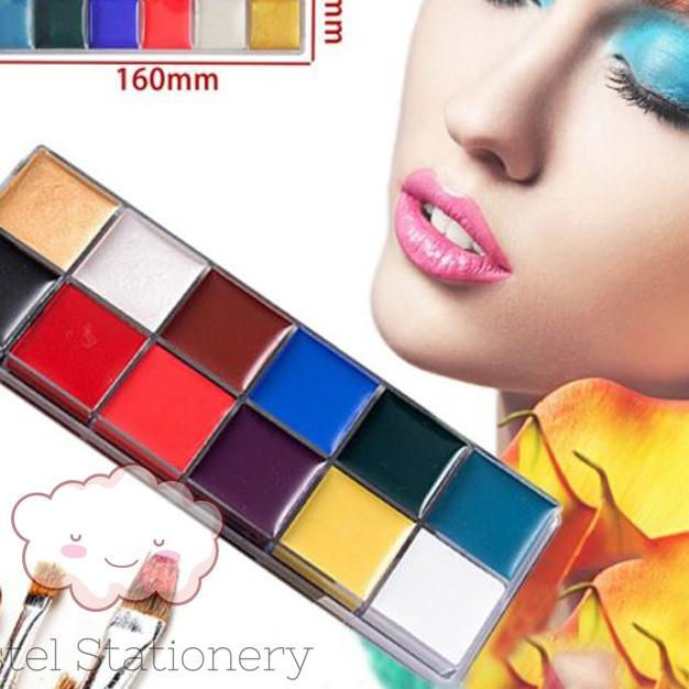 

limited STOCK!Face And Body Painting Art Set 12 Colors - Cat Minyak Muka 12 Warna|RA2