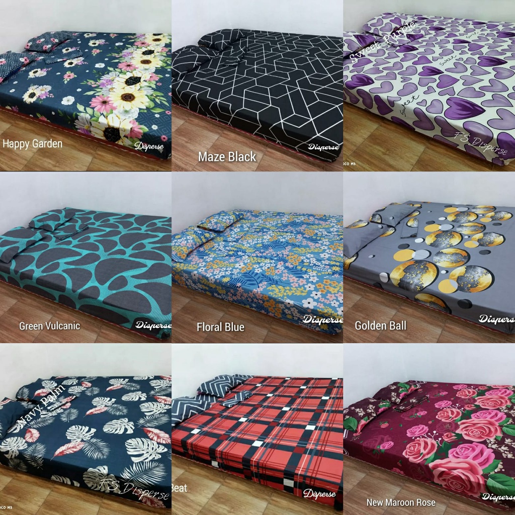 SPREI MURAH /SET SPREI POLOS EMBOS HOMEMADE T20