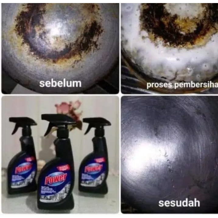 Power Black My way 480ml Cairan Pembersih Kerak Panci, Kuali, wajan, penggorengan, kompor hitam memb