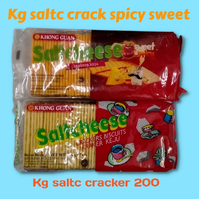 

khong guan saltcheese cracker dan spicy sweet 200