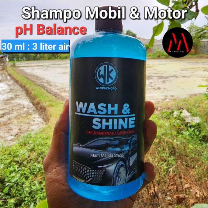 Werkudhoro Shampo Mobil Salju / Shampo Wash &amp; Shine / Shampo Motor / Pembersih Pengkilap Mobil Motor