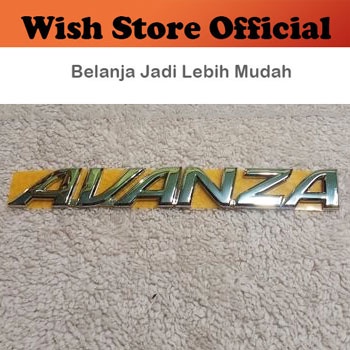 [PCS] Emblem / Car Logo / Sticker / Lambang Mobil Tulisan AVANZA Old Lama 2004 - 2011