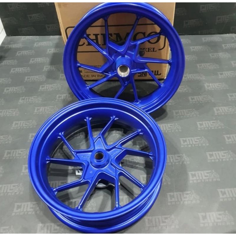 Velg velek pelek veleg chemco Nmax 13 350 400 biru