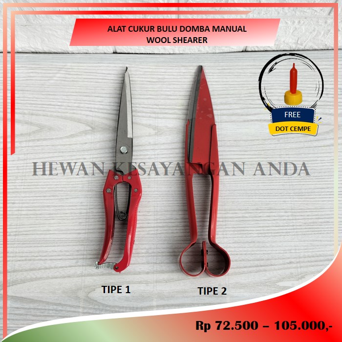 Gunting Bulu Alat cukur Bulu Domba Manual Wool Shearer