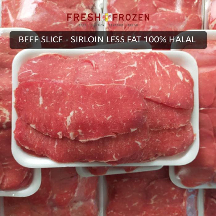 

DAGING SLICE TANPA LEMAK - BEEF SLICE LESS FAT - SIRLOIN SLICE - SUKIYAKI