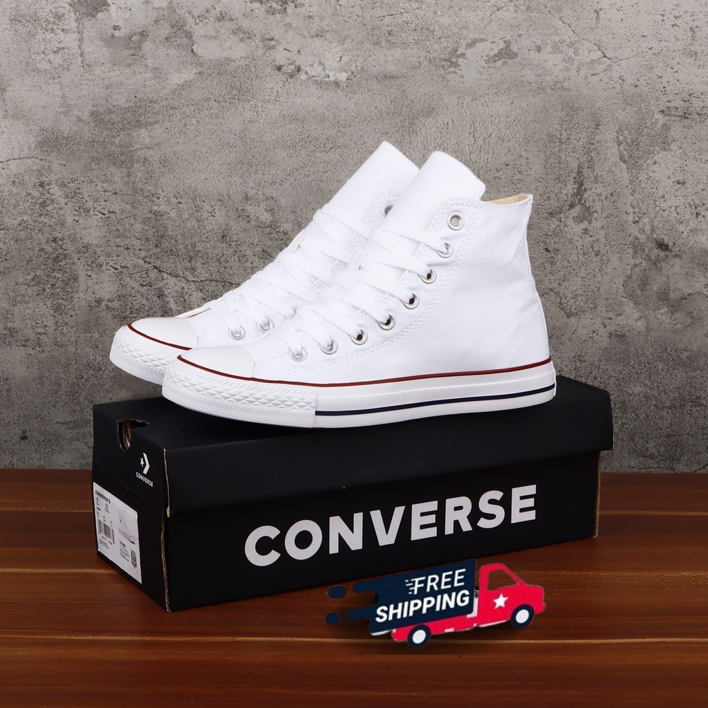 Jual Sepatu Allstar High Pria Wanita Booth Converse Full Putih Polos