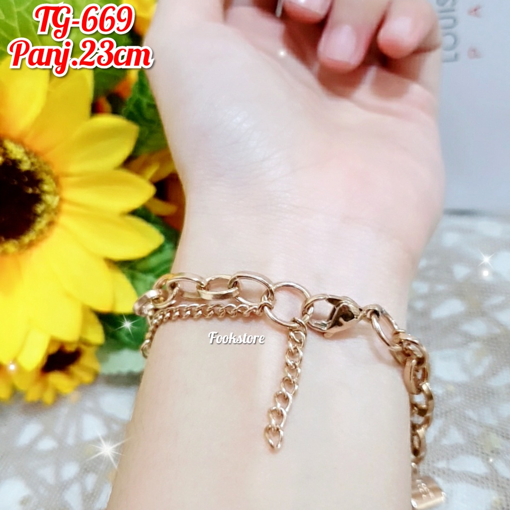 TERBARU GELANG WANITA TITANIUM/ KUALITAS PREMIUM