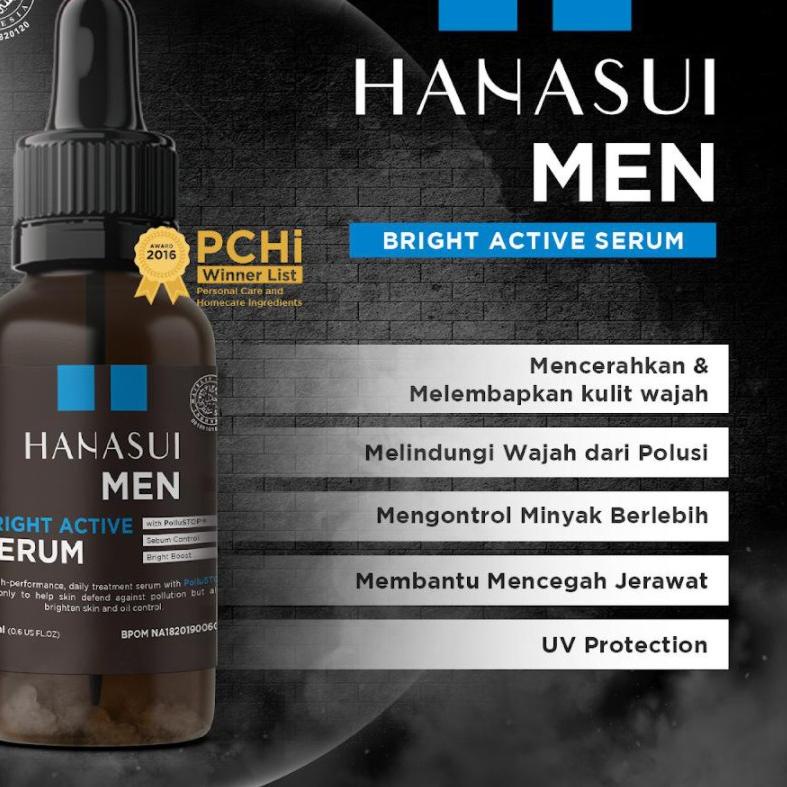 Restock--[MURAH] HANASUI MEN Bright Active Serum / Serum Men Hanasui ORIGINAL dan BPOM