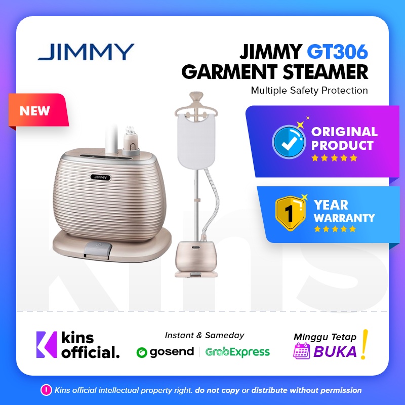 JIMMY GT306 High Pressure Handheld Garment Steamer Setrika Uap 1.3L