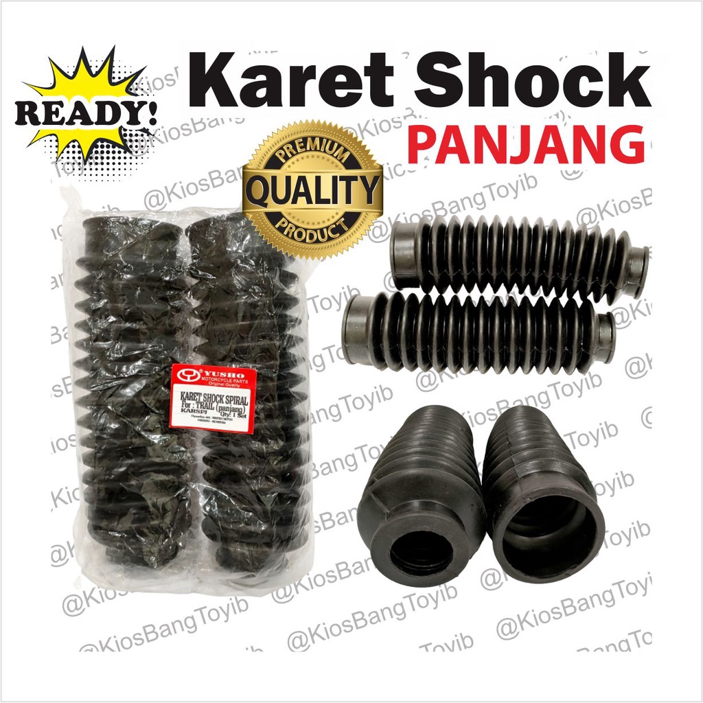 Karet Shock Skok Depan Isi 2pc Trail Panjang Universal (YUSHO)