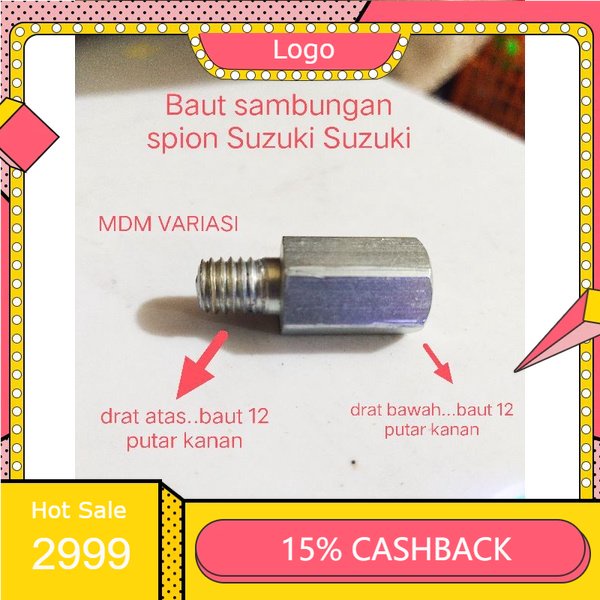 baut sambungan spion Suzuki ke suzuki satuan