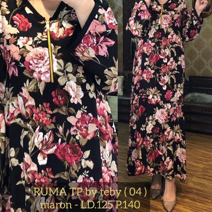 0i❇Model Terkini❂ Daster Teby Ruma TP tangan panjang 80