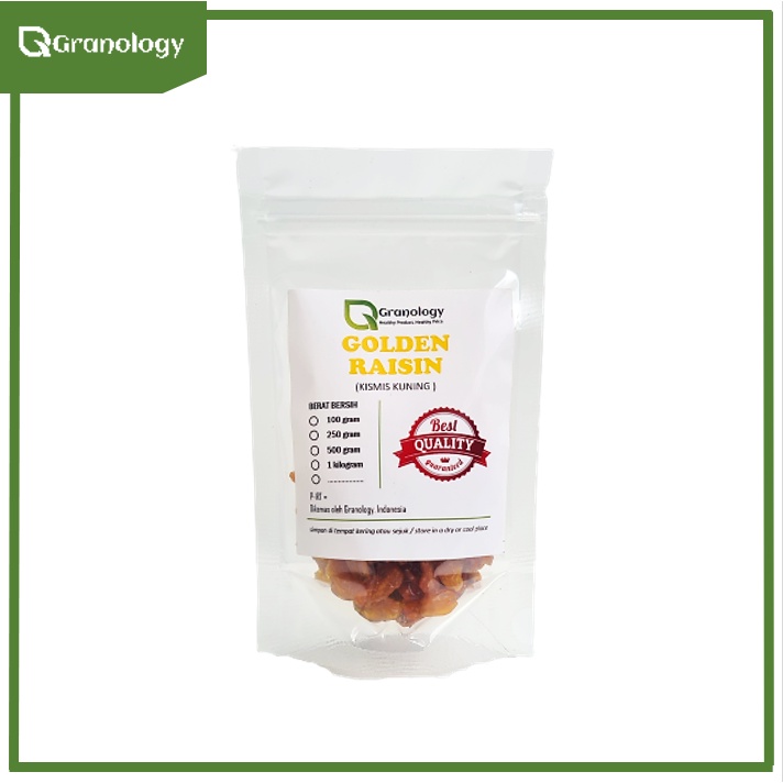 Golden Raisin / Kismis Kuning Kering (100 Gram) by Granology