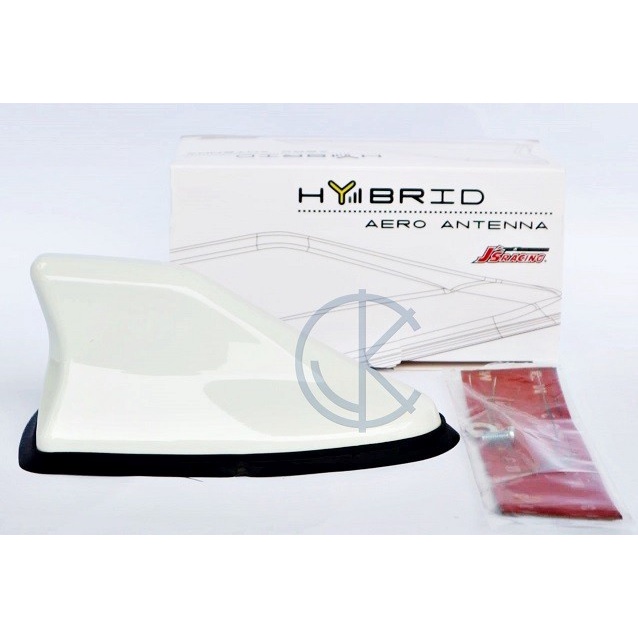 [BISA COD] Antena Sirip Hiu Hybrid Js Racing Hyundai Grand Avega - Putih / Perlengkapan Variasi Mobi