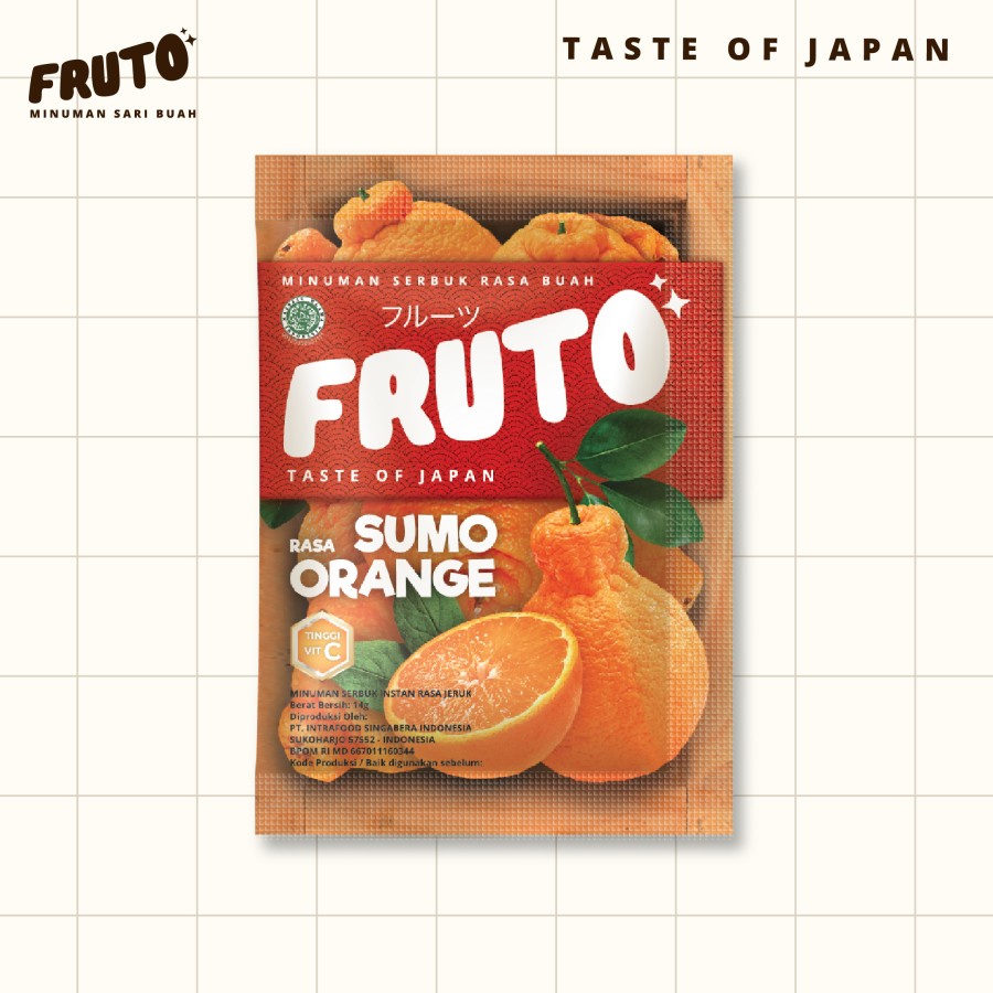 

Fruto Sumo Orange Minuman Buah Jepang Tinggi Vitamin C