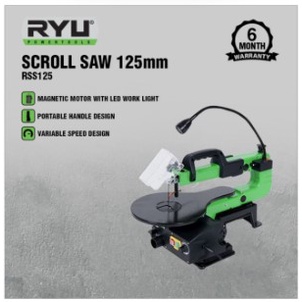 RYU Mesin Gergaji Listrik Meja Ukir Kayu Triplek / Scroll Saw RSS 125