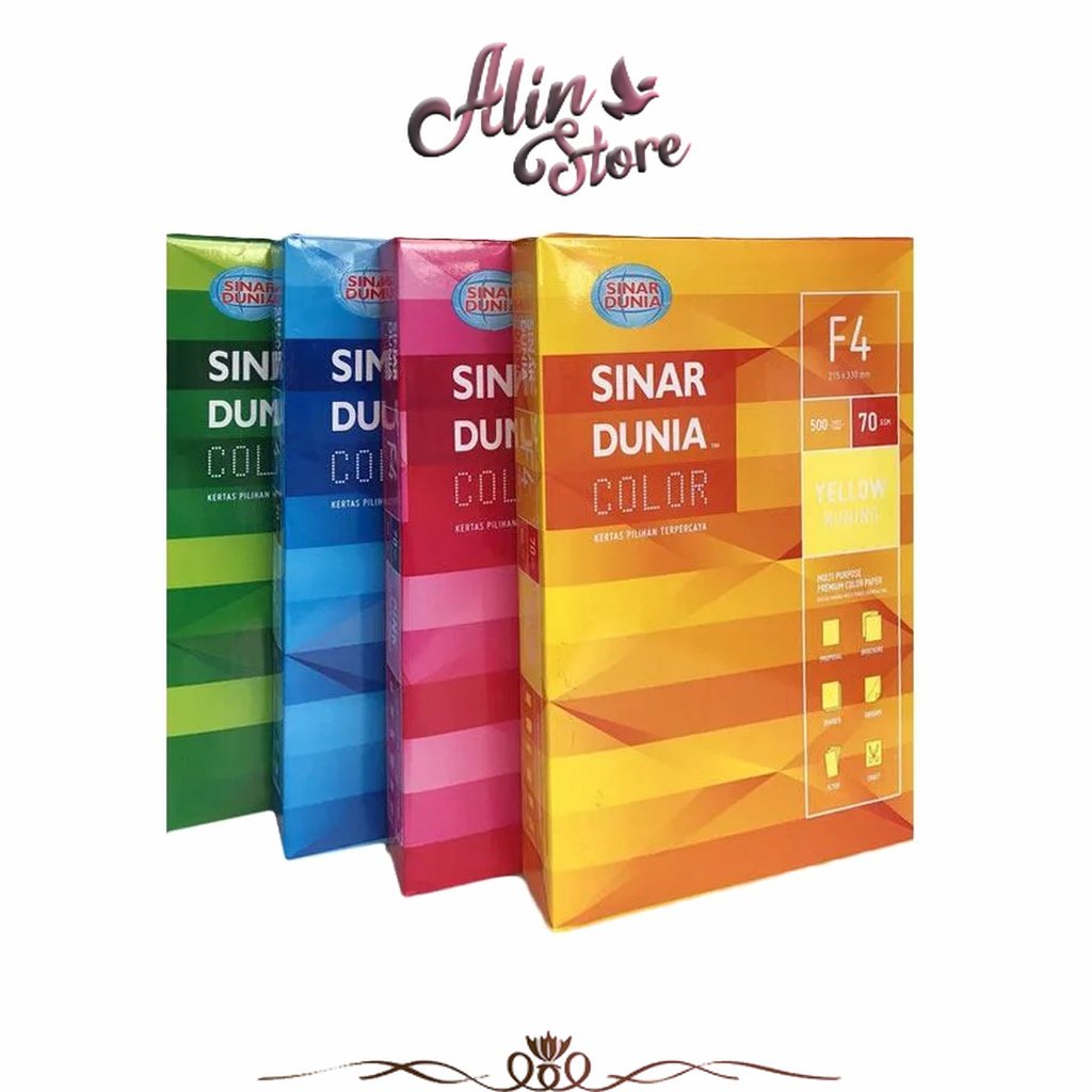

Kertas Hvs Warna Folio F4 70 Gram Sinar Dunia