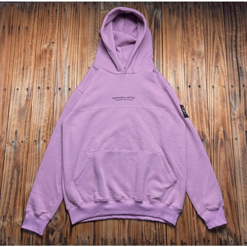 HOODIE MARSHALL ARTIST PURPLE FULL TAG LABEL CASUAL HYPE FASHION PRIA