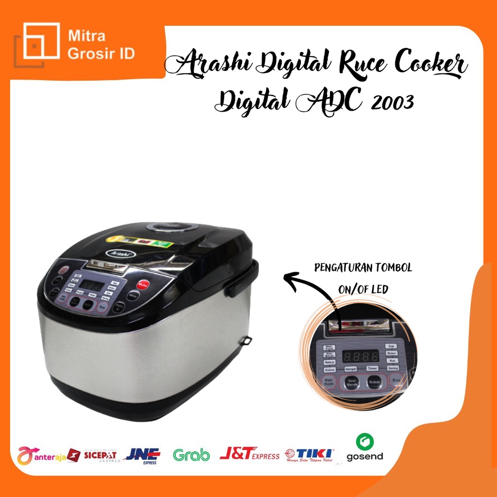 ARASHI Digital Rice Cooker /Penanak Nasi Digital ADC 2003